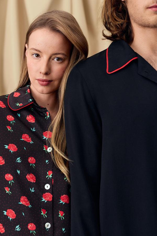 Sleeper Pastelle Oversized Shirt In Poppies Print