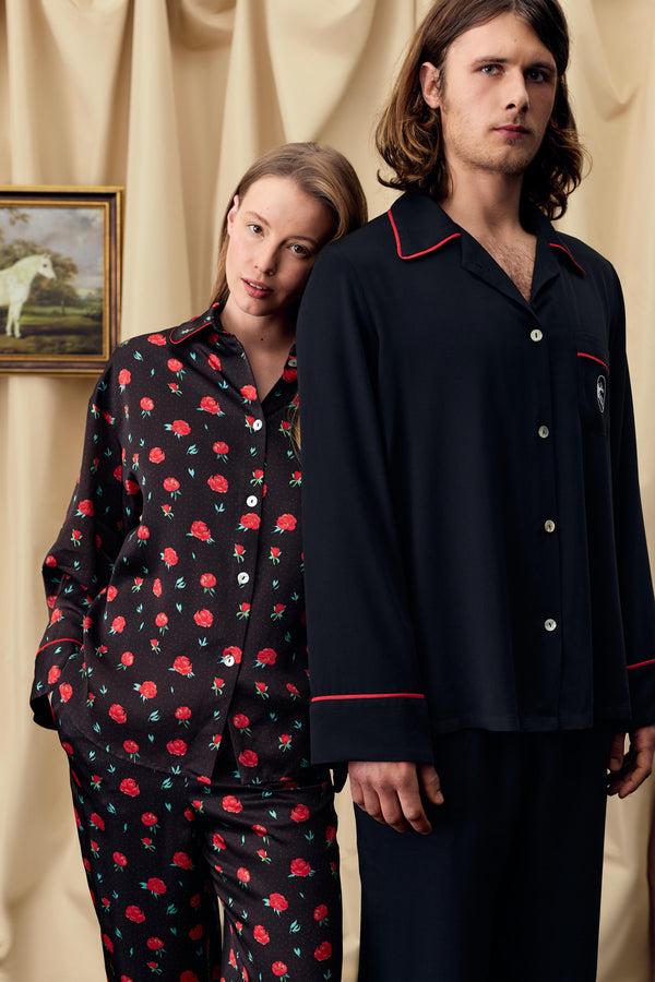 Sleeper Pastelle Oversized Shirt In Poppies Print