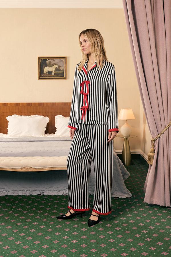 Sleeper The Bow Pajama Set With Red Details