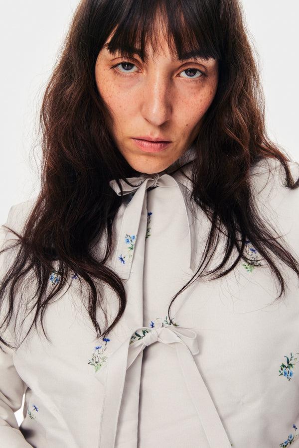 Sleeper Ukiyo Puffer Jacket In Blossom Print