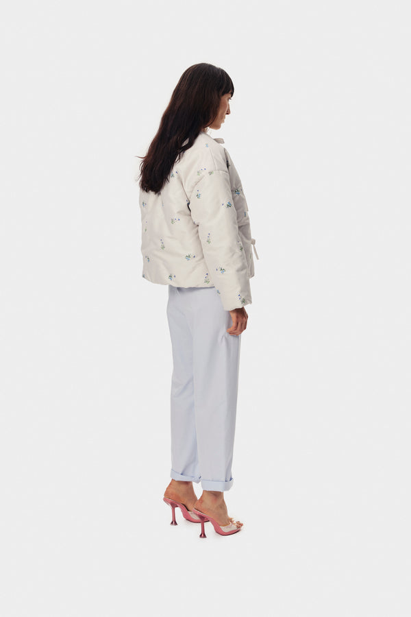 Sleeper Ukiyo Puffer Jacket In Blossom Print