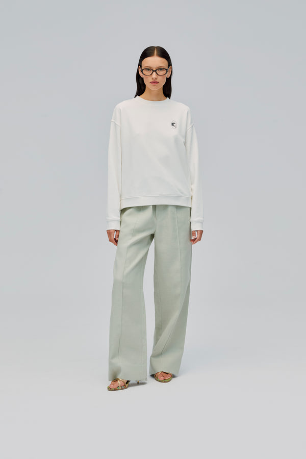 Sleeper Unisex Linen Pants In Pistachio Green