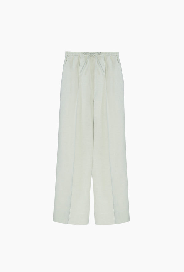 Sleeper Unisex Linen Pants In Pistachio Green