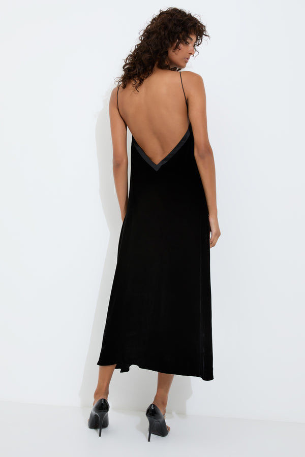 Sleeping With Jacques ANJA SLIP DRESS - LIMITED EDITION BLACK