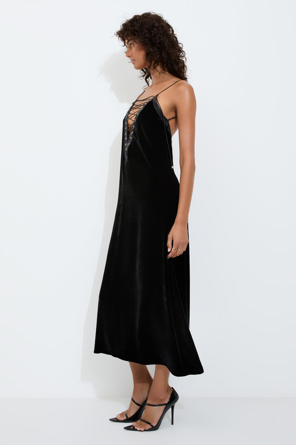 Sleeping With Jacques ANJA SLIP DRESS - LIMITED EDITION BLACK