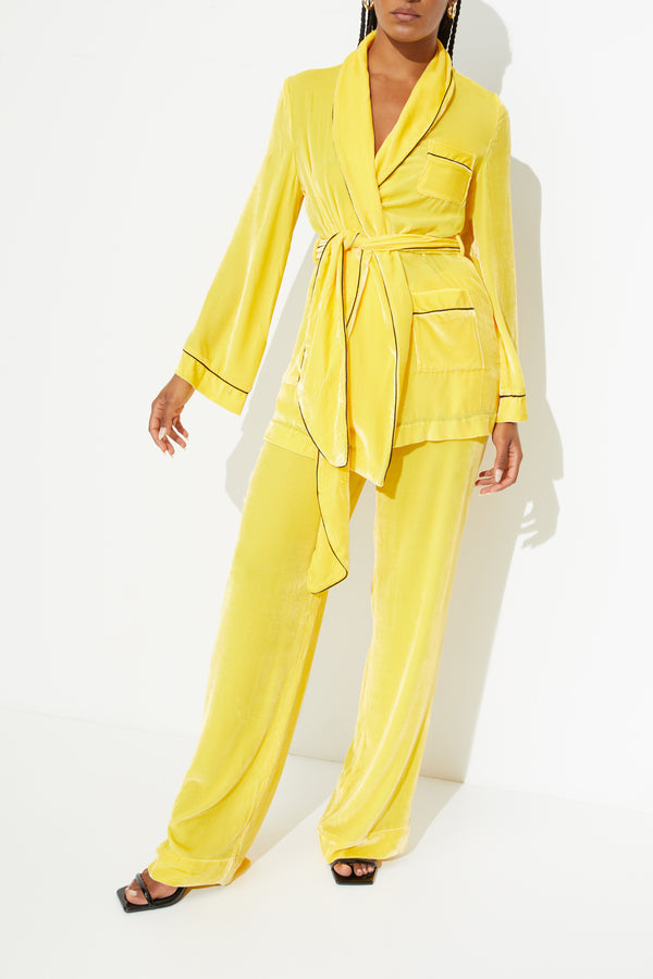 Sleeping With Jacques BON VIVANT ROBE MIMOSA YELLOW