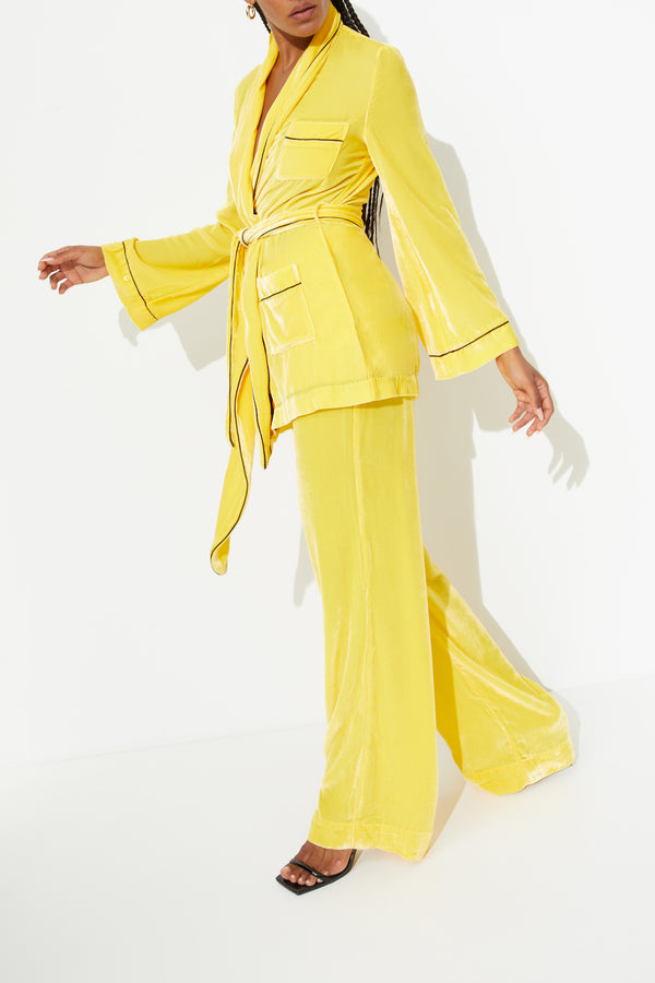 Sleeping With Jacques BON VIVANT ROBE MIMOSA YELLOW