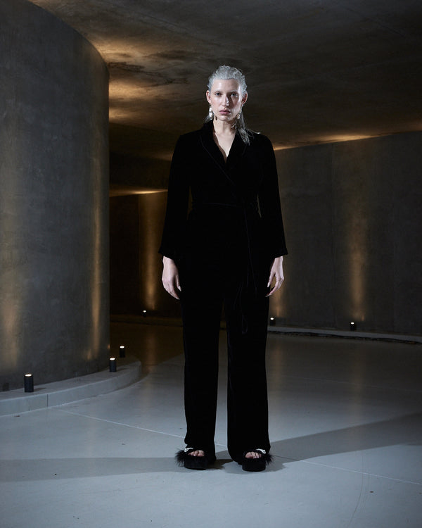 sleeping with jacques BON VIVANT ROBE NOUVEAU BLACK