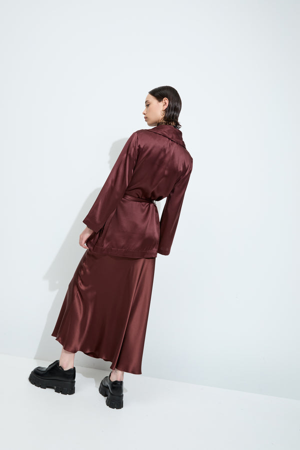 Sleeping With Jacques BON VIVANT ROBE NOUVEAU CHOCOLATE