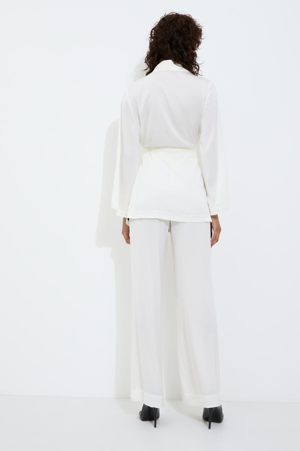 Sleeping With Jacques BON VIVANT ROBE NOUVEAU WHITE