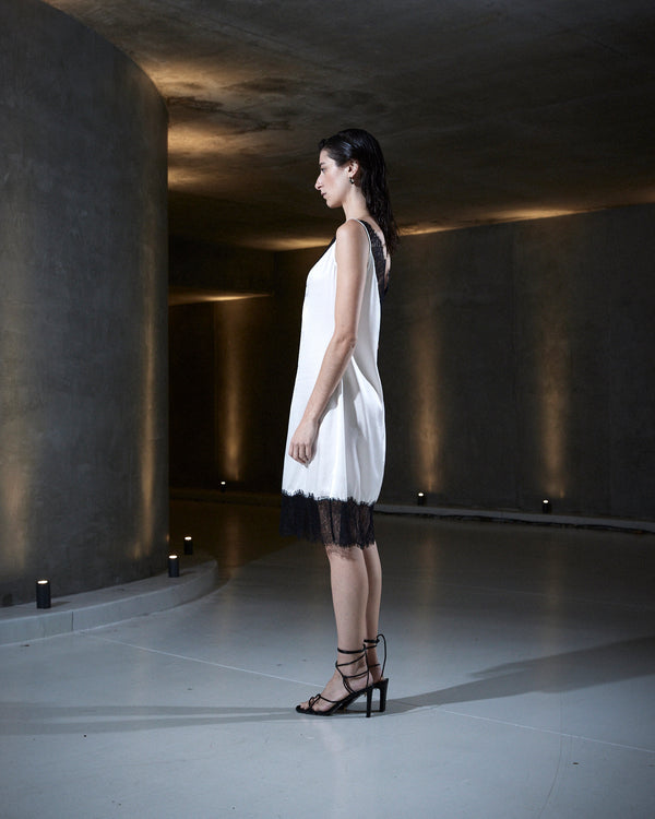 Sleeping With Jacques CHILLI A-LINE DRESS OFF WHITE