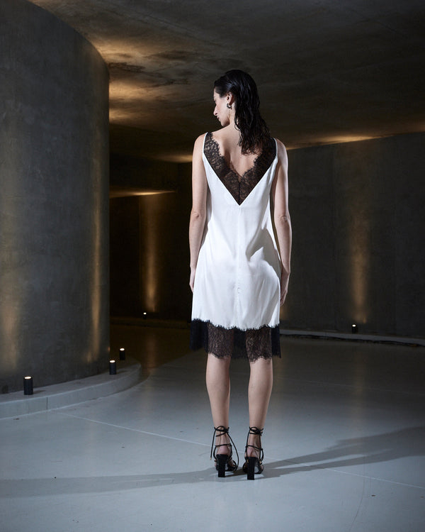 Sleeping With Jacques CHILLI A-LINE DRESS OFF WHITE