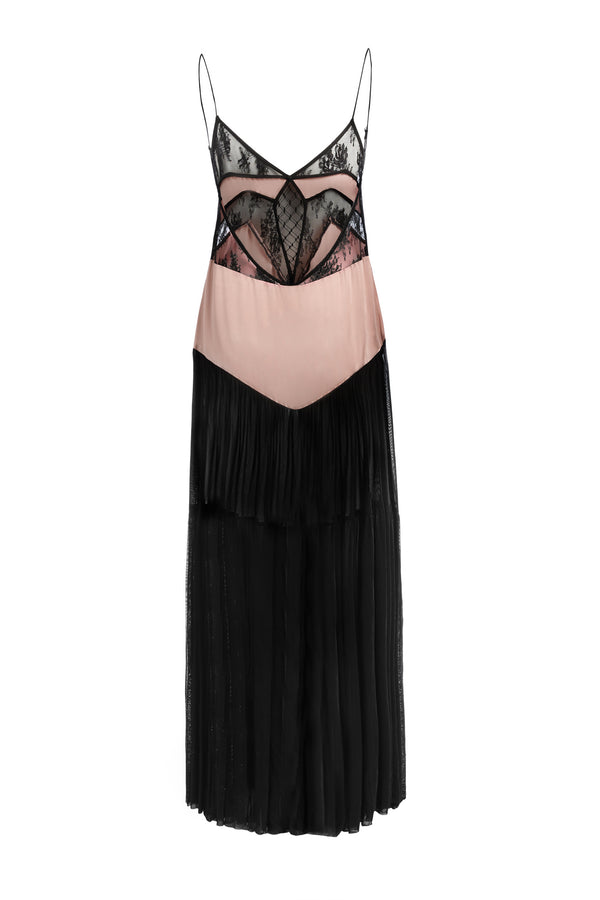 Sleeping With Jacques FRANCINE MAXI DRESS NUDE & BLACK
