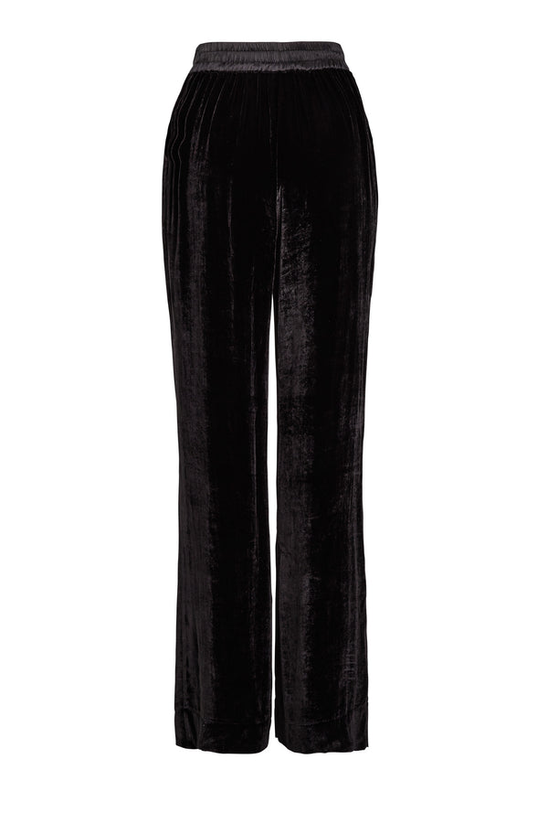 Sleeping With Jacques MARAIS VELVET TUXEDO PANT BLACK