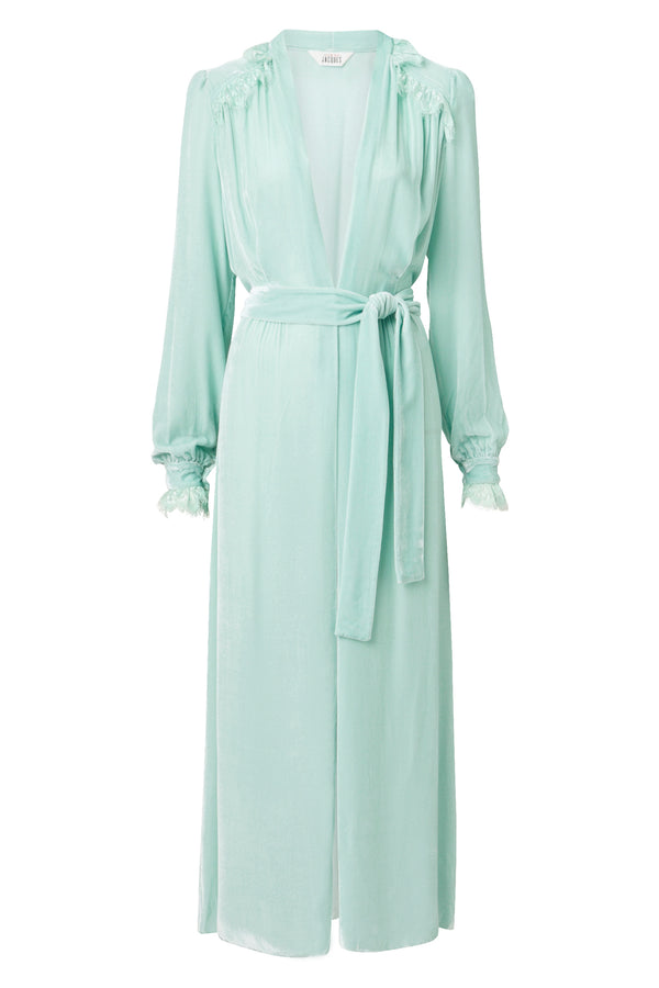 sleeping with jacques NET-A-PORTER EXCLUSIVE: FREYA GOWN MINT