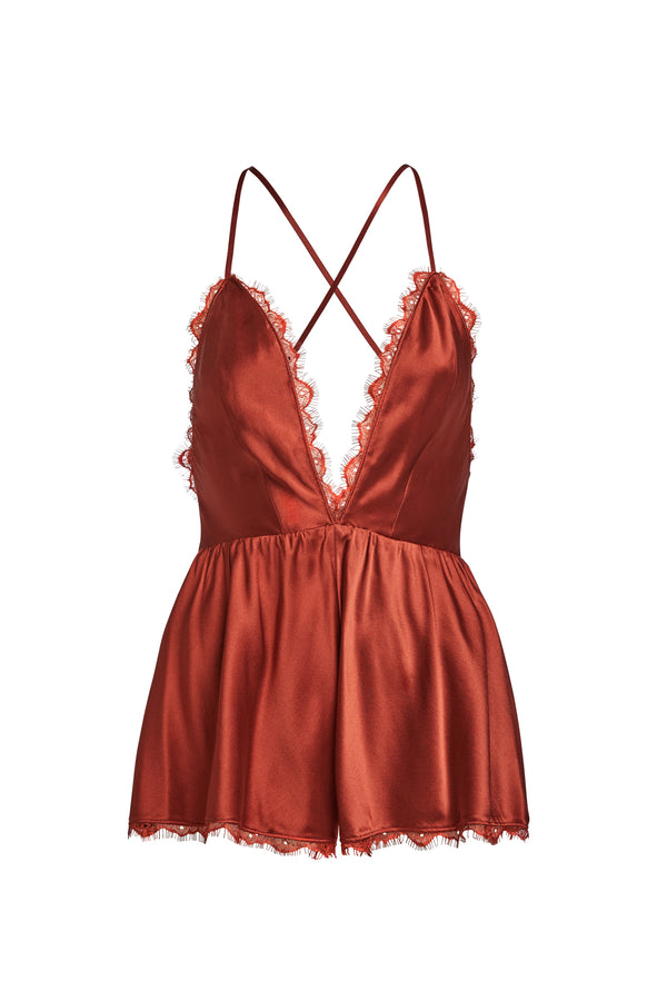 sleeping with jacques ALEXA PLAYSUIT COPPER