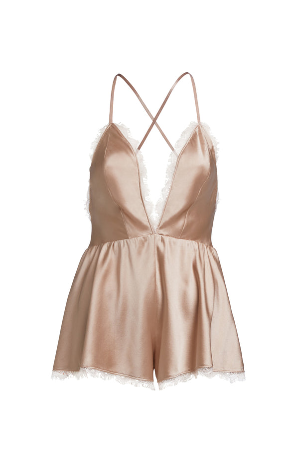 sleeping with jacques ALEXA PLAYSUIT DUSTY ROSE