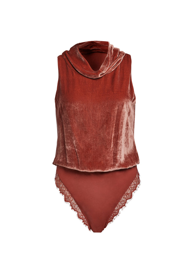 sleeping with jacques BIANCA BODYSUIT COPPER