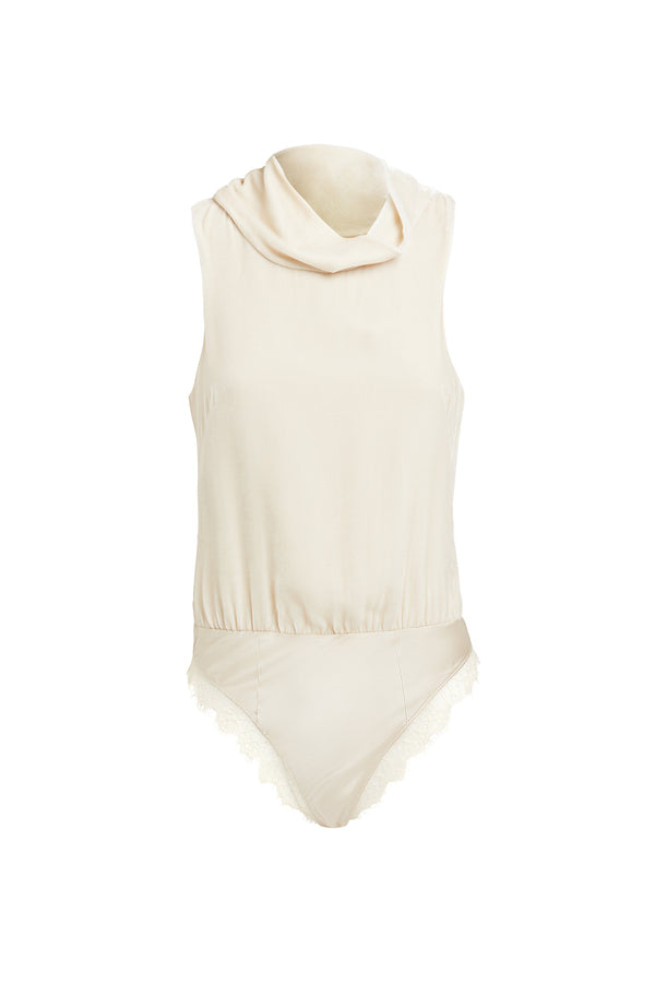 sleeping with jacques BIANCA BODYSUIT SAND
