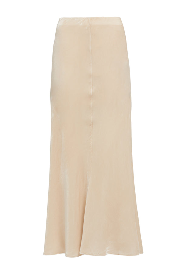 sleeping with jacques BIANCA VELVET SKIRT SAND