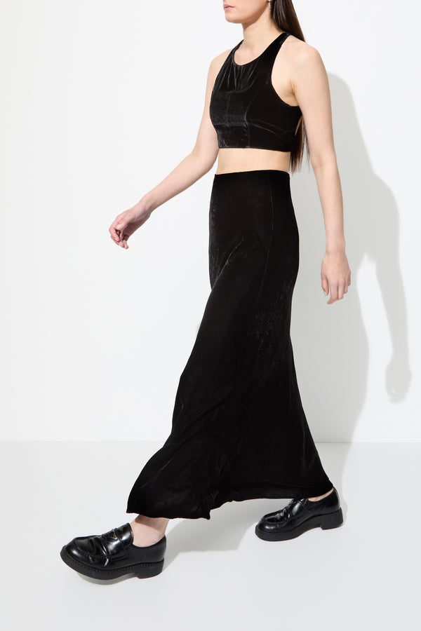 Sleeping With Jacques BON JACQUES VELVET TOP BLACK