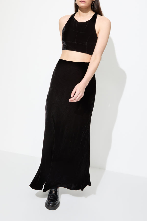 Sleeping With Jacques BON JACQUES VELVET TOP BLACK