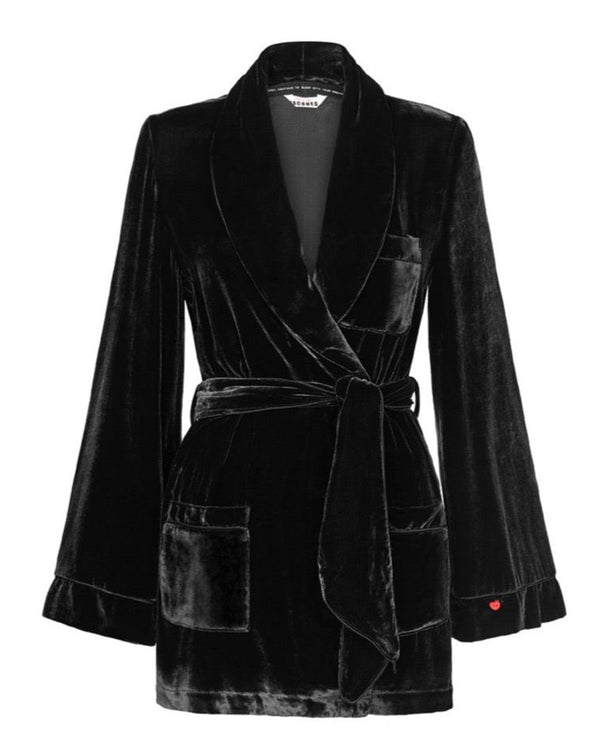 sleeping with jacques BON VIVANT ROBE BLACK