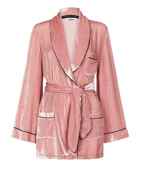 sleeping with jacques BON VIVANT ROBE BLUSH