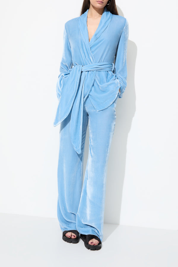 Sleeping With Jacques BON VIVANT ROBE DUSK BLUE