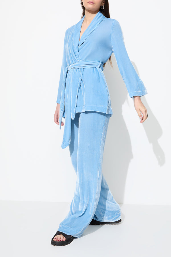 Sleeping With Jacques BON VIVANT ROBE DUSK BLUE