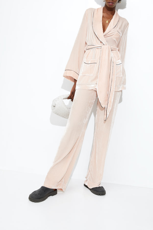 Sleeping With Jacques BON VIVANT ROBE DUSTY ROSE