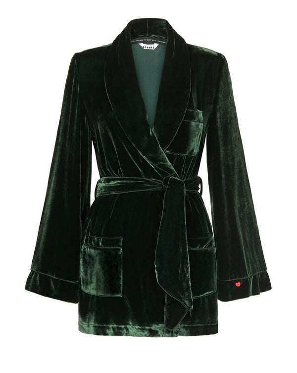 sleeping with jacques BON VIVANT ROBE EMERALD