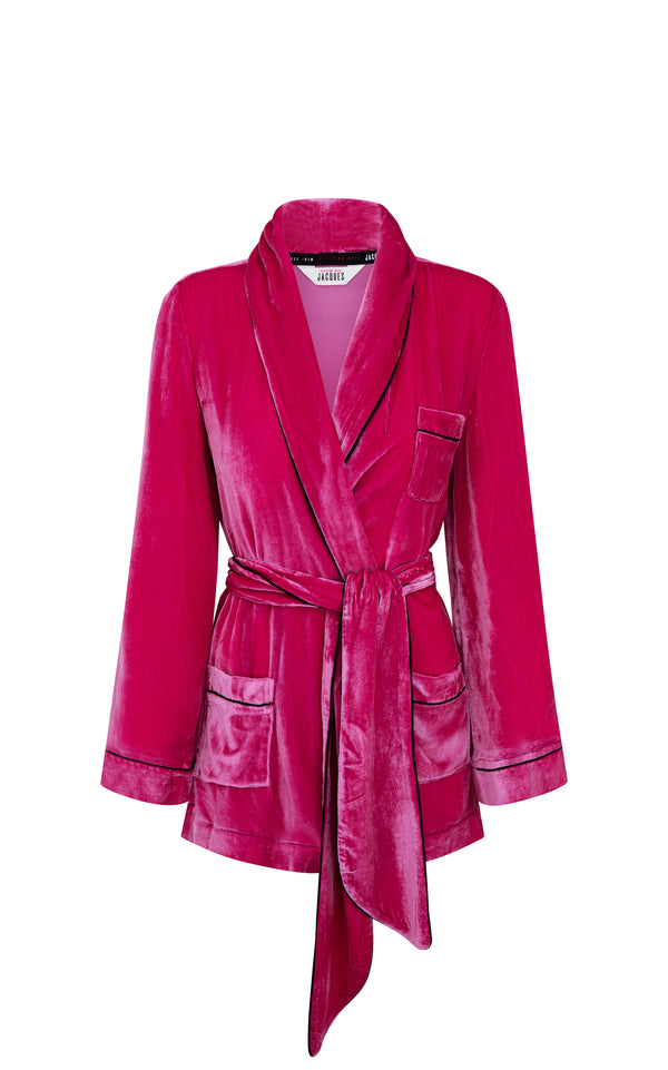 sleeping with jacques BON VIVANT ROBE HOT PINK