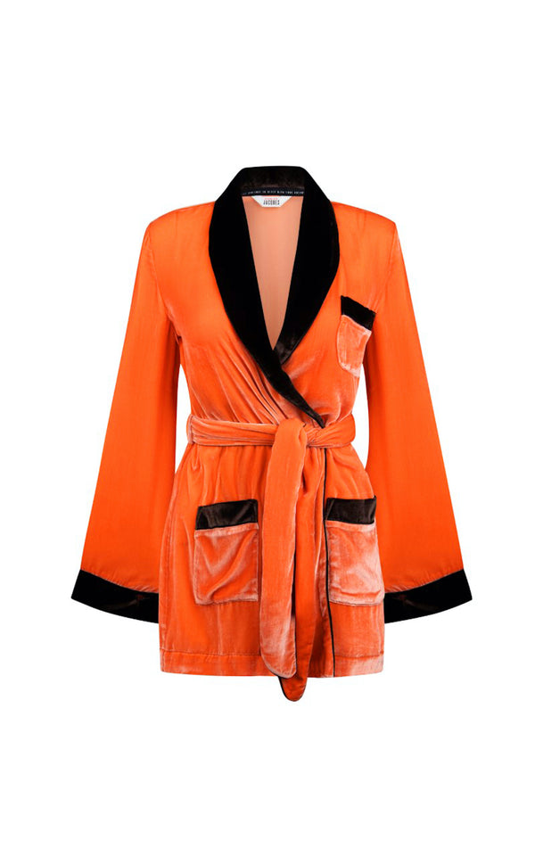 sleeping with jacques BON VIVANT ROBE PEACH