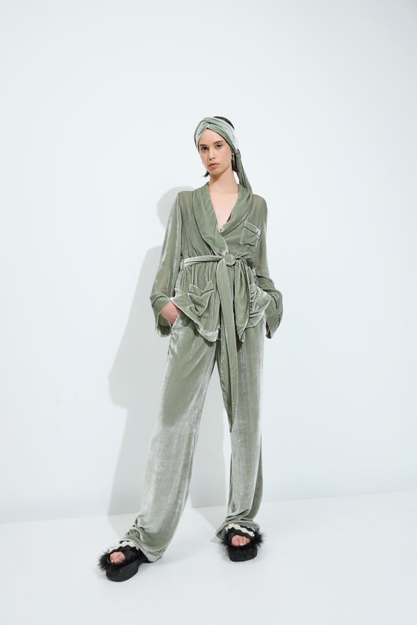 Sleeping With Jacques BON VIVANT ROBE SAGE