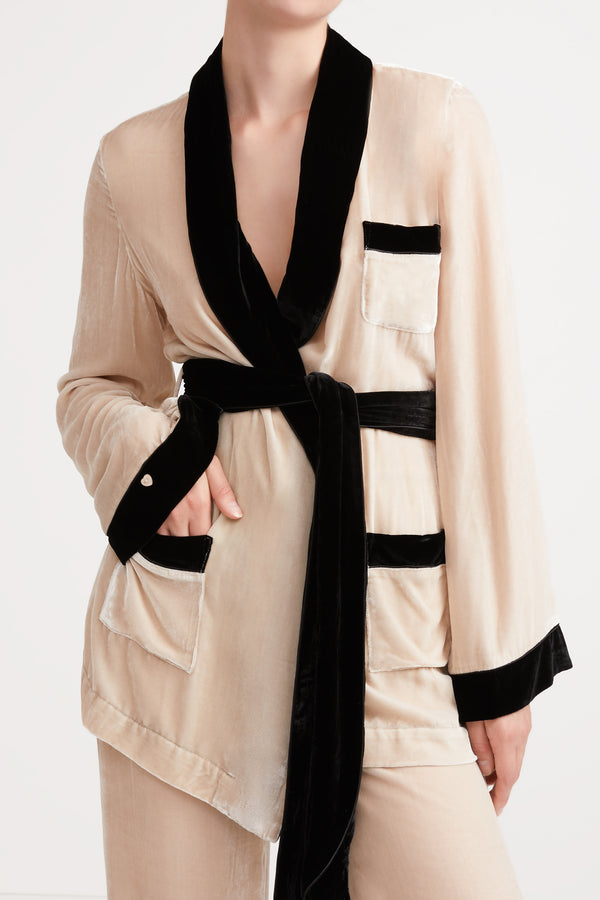 Sleeping With Jacques BON VIVANT ROBE SAND