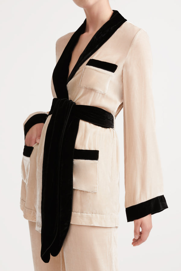 Sleeping With Jacques BON VIVANT ROBE SAND