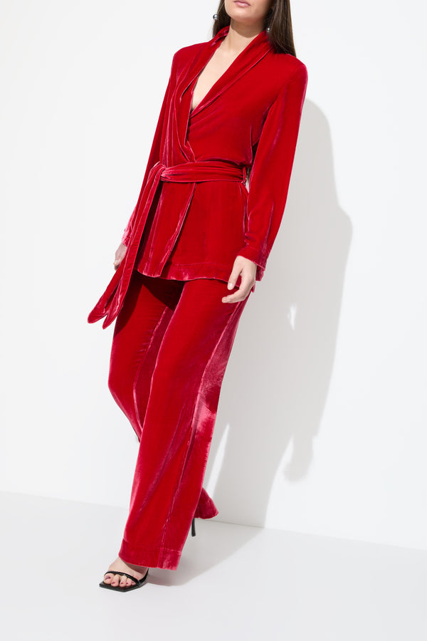 Sleeping With Jacques BON VIVANT ROBE TANGO RED