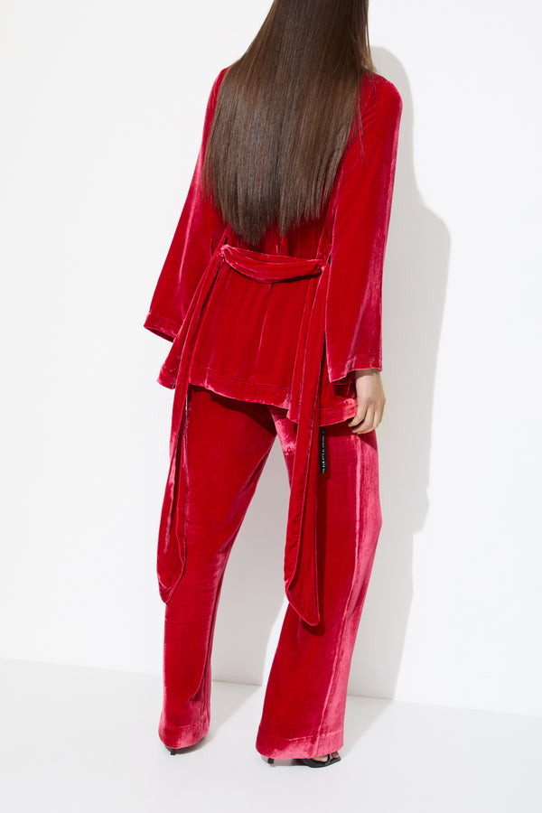 Sleeping With Jacques BON VIVANT ROBE TANGO RED