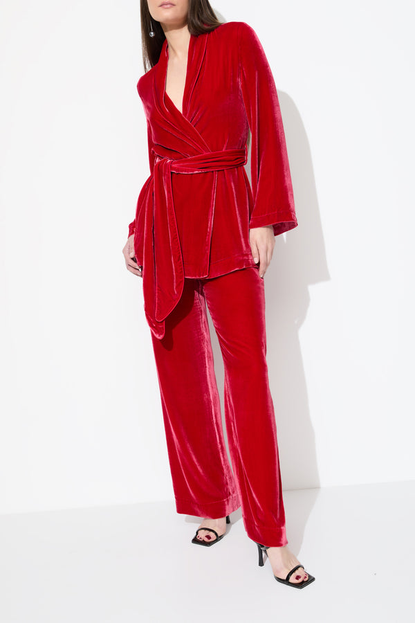 Sleeping With Jacques BON VIVANT ROBE TANGO RED