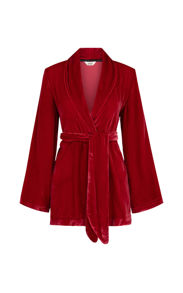sleeping with jacques BON VIVANT ROBE TANGO RED