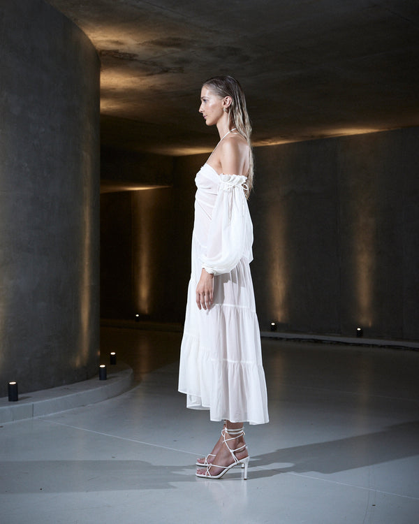 Sleeping With Jacques BRONTË DRESS WHITE