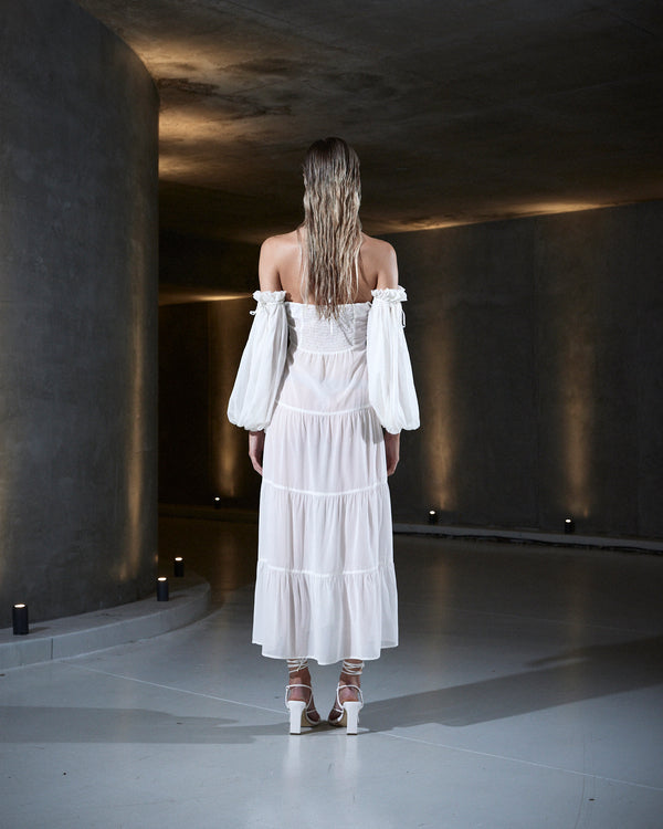 Sleeping With Jacques BRONTË DRESS WHITE