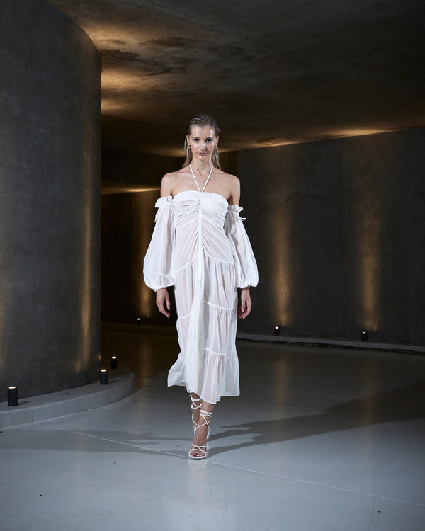 sleeping with jacques BRONTË DRESS WHITE