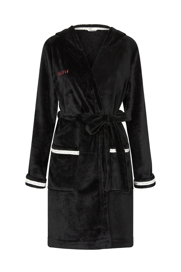sleeping with jacques CHAMPION ROBE BLACK
