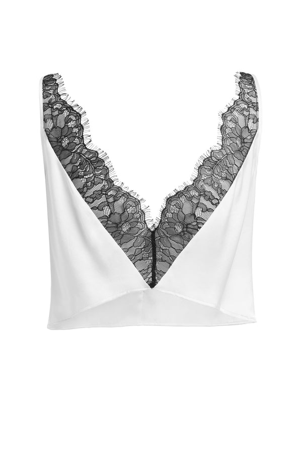 Sleeping With Jacques CHILLI TOP WHITE