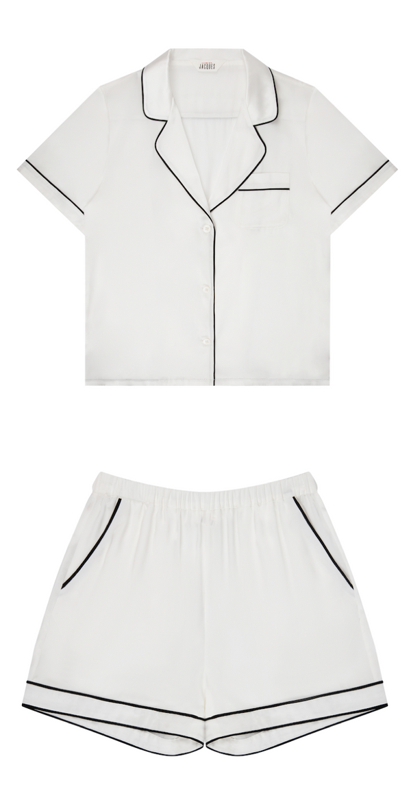 Sleeping With Jacques DUCHESS SET WHITE