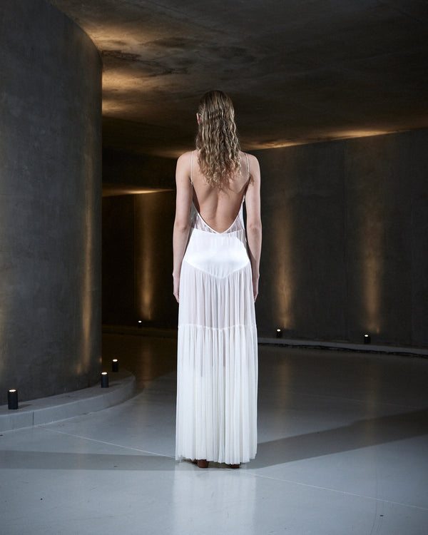 Sleeping With Jacques FRANCINE MAXI DRESS WHITE