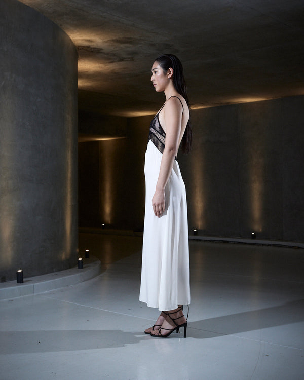 Sleeping With Jacques FRANCINE SLIP DRESS WHITE