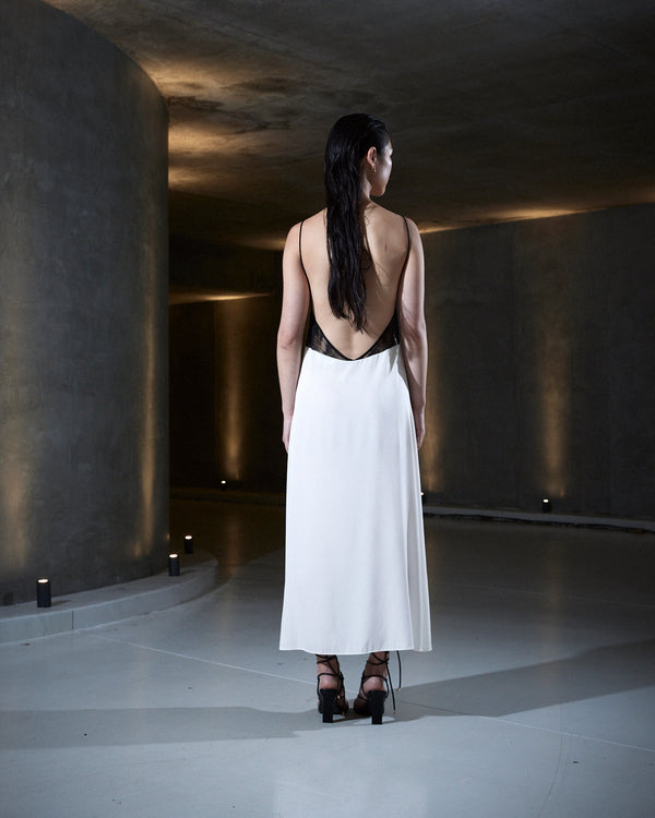 Sleeping With Jacques FRANCINE SLIP DRESS WHITE